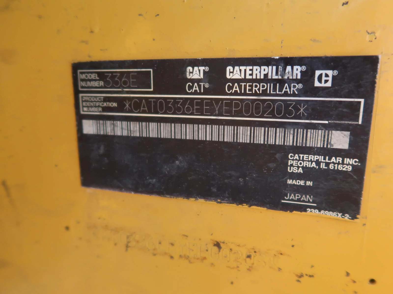 Image for 2011 CAT 336ELX Excavator